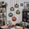 Ripoll Hanglamp, Kogellampje, Cluster hanglamp Blauw, Groen, Koperkleurig, 5-lichts Ripoll Hanglamp, Kogellampje, Cluster hanglamp Blauw, Groen, Koperkleurig, 5-lichts