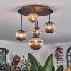 Chehalis Plafondlamp, Kogellampje Rookkleurig, 5-lichts