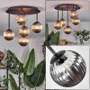 Chehalis Plafondlamp, Kogellampje Rookkleurig, 5-lichts