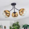 Koyoto Plafondlamp, Kogellampje 42 cm Goud, Duidelijk, 3-lichts