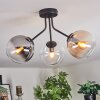 Gastor Plafondlamp, Kogellampje 42 cm Amber, Duidelijk, Rookkleurig, 3-lichts
