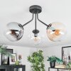 Gastor Plafondlamp, Kogellampje 42 cm Amber, Duidelijk, Rookkleurig, 3-lichts