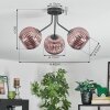 Koyoto Plafondlamp, Kogellampje Koperkleurig, 3-lichts Koyoto Plafondlamp, Kogellampje Koperkleurig, 3-lichts