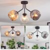 Ripoll Plafondlamp, Kogellampje Amber, Duidelijk, Rookkleurig, 3-lichts