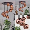 Koyoto Plafondlamp, Kogellampje Koperkleurig, 9-lichts