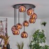 Koyoto Plafondlamp, Kogellampje Koperkleurig, 9-lichts