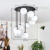 Gastor Plafondlamp, Kogellampje Wit, 9-lichts