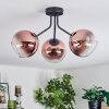 Koyoto Plafondlamp, Kogellampje Duidelijk, Koperkleurig, 3-lichts
