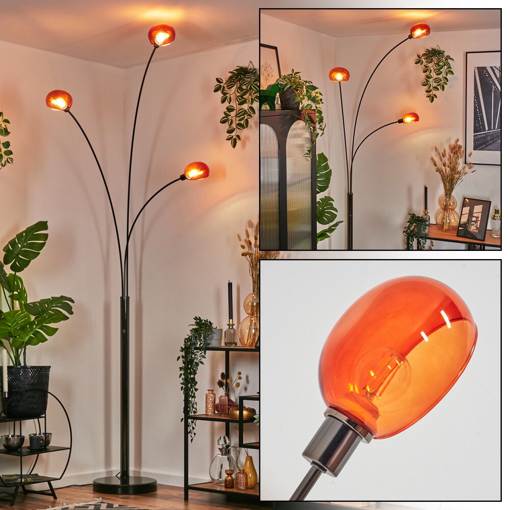 Nikkala Staande lamp Chroom, Zwart, 3-lichts main product photo