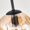 Gastor Plafondlamp, Kogellampje Amber, Duidelijk, Rookkleurig, 9-lichts