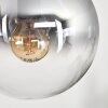 Gastor Plafondlamp, Kogellampje Amber, Duidelijk, Rookkleurig, 9-lichts