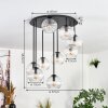 Koyoto Plafondlamp, Kogellampje 57 cm Duidelijk, 9-lichts