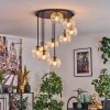 Koyoto Plafondlamp, Kogellampje 57 cm Duidelijk, 9-lichts