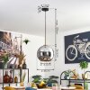 Koyoto Hanglamp, Kogellampje, Hanglamp Goud, Zwart, 1-licht