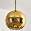 Koyoto Hanglamp, Kogellampje, Hanglamp Goud, Zwart, 1-licht