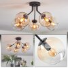 Koyoto Plafondlamp, Kogellampje 52 cm Amber, Duidelijk, 5-lichts