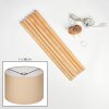 Soungou Staande lamp Natuurlijke kleuren, Wit, 1-licht