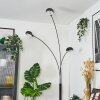 Nikkala Staande lamp Chroom, Zwart, 3-lichts