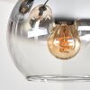 Koyoto Plafondlamp, Kogellampje Amber, Duidelijk, Rookkleurig, 9-lichts