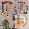 Koyoto Plafondlamp, Kogellampje Amber, 9-lichts