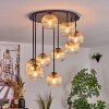 Koyoto Plafondlamp, Kogellampje Amber, Duidelijk, 9-lichts Koyoto Plafondlamp, Kogellampje Amber, Duidelijk, 9-lichts