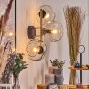Ripoll Kogellampje, Wandlamp Goud, Zwart, 3-lichts