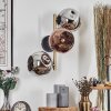 Gastor Kogellampje, Wandlamp Goud, Zwart, 3-lichts