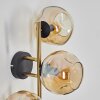 Gastor Kogellampje, Wandlamp Goud, Zwart, 3-lichts