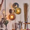 Koyoto Kogellampje, Wandlamp Goud, Zwart, 3-lichts