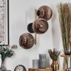 Koyoto Kogellampje, Wandlamp Goud, Zwart, 3-lichts