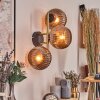 Koyoto Kogellampje, Wandlamp Goud, Zwart, 3-lichts