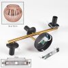 Koyoto Kogellampje, Wandlamp Goud, Zwart, 3-lichts