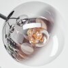 Gastor Plafondlamp, Kogellampje 52 cm Chroom, Duidelijk, Rookkleurig, 5-lichts