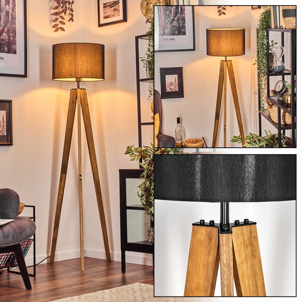 Soungou Staande lamp Natuurlijke kleuren, Zwart, 1-licht main product photo