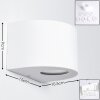 Windhoek Buiten muurverlichting LED Wit, 2-lichts