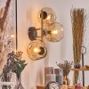 Gastor Kogellampje, Wandlamp Goud, Zwart, 3-lichts