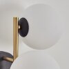 Gastor Kogellampje, Wandlamp Goud, Zwart, 3-lichts