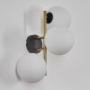 Gastor Kogellampje, Wandlamp Goud, Zwart, 3-lichts