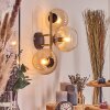 Koyoto Kogellampje, Wandlamp Goud, Zwart, 3-lichts