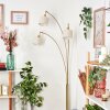 Bassagoda Staande lamp Messing, Zwart, 3-lichts