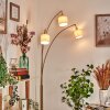 Bassagoda Staande lamp Messing, Zwart, 3-lichts