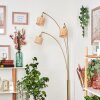 Cavaca Staande lamp Messing, Zwart, 3-lichts