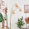 Cavaca Staande lamp Messing, Zwart, 3-lichts