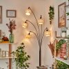 Cavaca Staande lamp Chroom, Zwart, 5-lichts