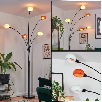Nikkala Staande lamp Zwart, 5-lichts