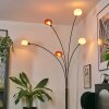 Nikkala Staande lamp Chroom, Zwart, 5-lichts