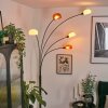 Nikkala Staande lamp Chroom, Zwart, 5-lichts