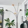 Nikkala Staande lamp Chroom, Zwart, 5-lichts