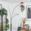 Nikkala Staande lamp Chroom, Zwart, 3-lichts