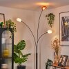 Nikkala Staande lamp Chroom, Zwart, 3-lichts